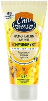 Сто рецептов красоты Крем для лица Смузи-рецепт дневной 50 мл