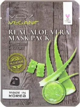 VO7 Маска для лица тканевая Real Vegan Питательная с экстрактом Алоэ Вера 25 г