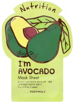 Tony Moly Маска для лица тканевая I'm Avocado Mask Sheet 21 мл