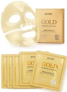 Petitfee Набор масок для лица Gold Hydrogel Mask Pack 5 шт