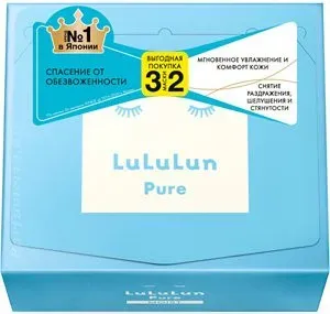 Lululun Набор масок для лица Face Mask Pure Moist Blue 32 шт