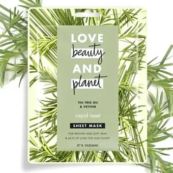 Love Beauty and Planet Маска для лица тканевая Быстрая перезагрузка 29.7 г