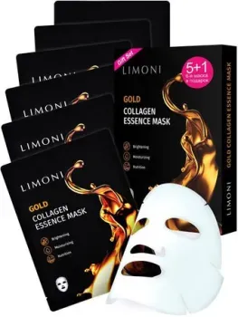 Limoni Набор масок для лица Gold Collagen Set 6 шт