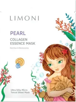 Limoni Маска для лица тканевая Pearl Collagen Essence Mask 25 г