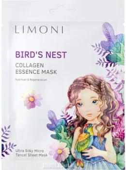 Limoni Маска для лица Bird's Nest Collagen Essence Mask 25 г