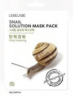 Lebelage Маска для лица тканевая Snail Solution Mask Pack Регенерирующая