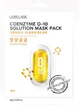 Lebelage Маска для лица тканевая Coenzyme Q-10 Solution Mask Pack