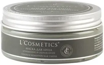 L'Cosmetics Маска для лица кремовая Очищение и обновление Голубая кембрийская глина 250 г