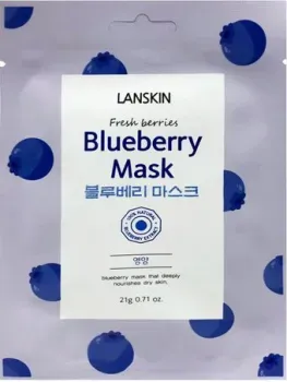 Lanskin Маска для лица тканевая С голубикой 21 г