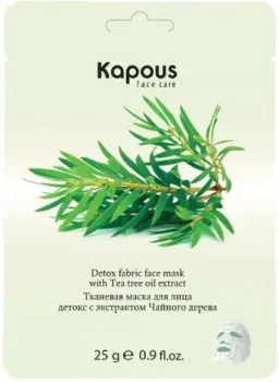 Kapous Маска для лица тканевая Детокс с экстрактом чайного дерева 25 г