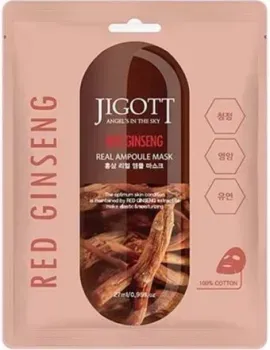 Jigott Маска для лица тканевая Red Ginseng Real Ampoule Mask 10x27 мл