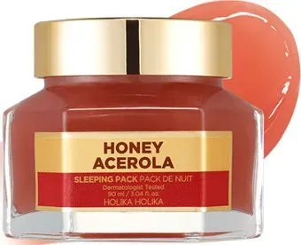 Holika Holika Маска для лица кремовая Honey Sleeping Pack Acerola Ночная 90 мл