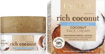 Eveline Cosmetics Eveline Крем для лица Cosmetics Rich Сoconut Увлажняющий для всех типов кожи 50 мл