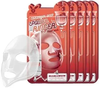Elizavecca Набор масок для лица Collagen Deep Power Ringer Mask Pack тканевые 10 шт