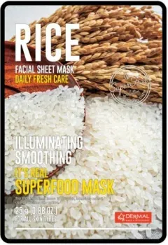 Dermal Маска для лица тканевая It's Real Superfood Mask Рис 25 г