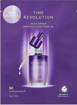 Missha Time Revolution Night Repair Ampoule Sheet Mask 5X 40 г