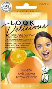 Eveline Cosmetics Маска для лица Look Delicious энергизирующая Orange&Lime 10 мл
