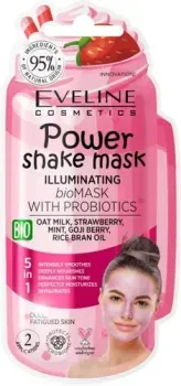 Eveline Cosmetics Маска для лица Power Shake Mask Bio для сияния кожи 10 мл