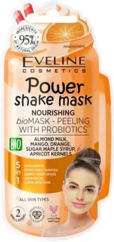 Eveline Cosmetics Маска Power Shake Mask питательная Bio с пробиотиками 10 мл
