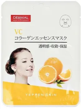 Dermal Маска для лица Yeppen Skin с витамином С и коллагеном 23 г