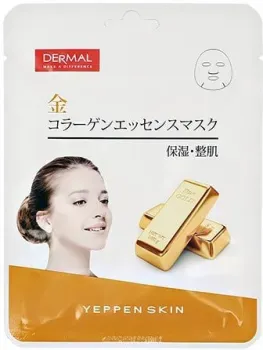 Dermal Маска для лица Yeppen Skin с золотом и коллагеном 23 г