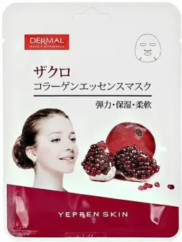Dermal Маска для лица Yeppen Skin с гранатом и коллагеном 23 г