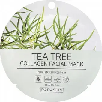 Raraskin Tea Tree collagen Facial mask 23 мл