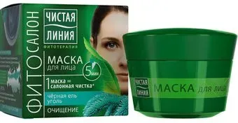 Чистая линия Маска для лица кремовая Очищающая 45 мл
