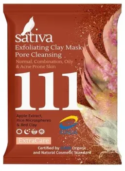 Sativa Маска для лица сухая №111 маска-гоммаж для очищения пор