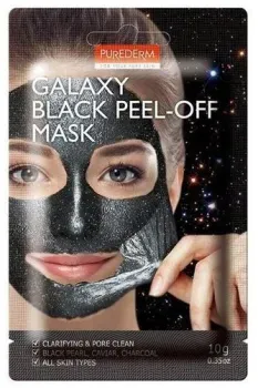Purederm Маска-пленка Galaxy Black Peel-Off Mask черная 10 г