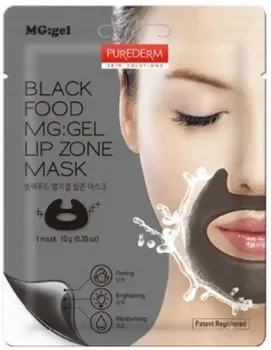 Purederm Маска Black Food Mg:Gel Lip Zone Mask 10 г
