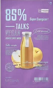 Missha Маска Talks Vegan Squeeze Sheet Mask Super Energizer 27 г
