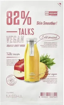 Missha Маска Talks Vegan Squeeze Sheet Mask Skin Smoother 27 г