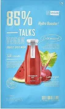 Missha Маска Talks Vegan Squeeze Sheet Mask Hydro Booster 27 г