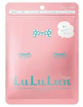 Lululun Набор масок Face Mask Pink 7 шт