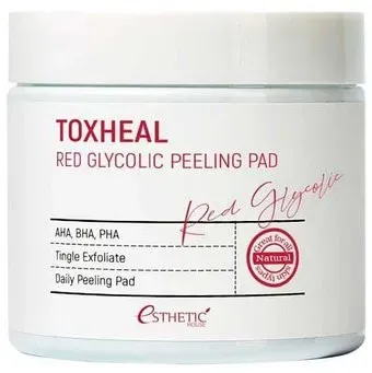 Esthetic House Пилинг Toxheal Red Glyucolic Peeling Pad 100 шт