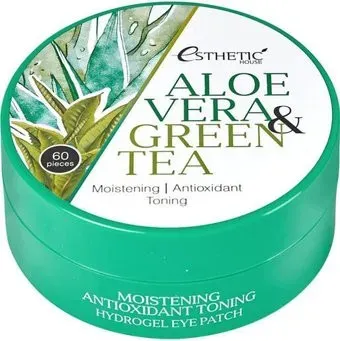 Esthetic House Патчи Aloe Vera&Green Tea Hydrogel Eye Patch 60 шт