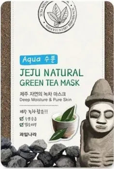 Welcos Маска для лица Jeju Natural Green Tea Mask 20 мл