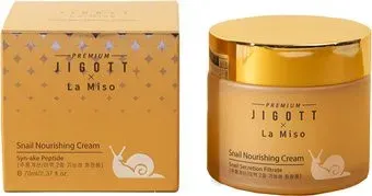 Jigott Питательный крем с муцином улитки La Miso 70 мл