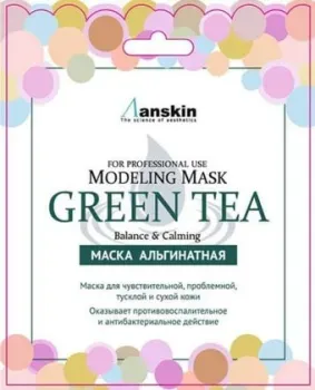 Anskin Маска альгинатная Green Tea Modeling Mask 25 г
