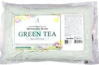 Anskin Маска альгинатная Green Tea Modeling Mask 240 г