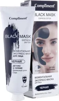 Compliment Экспресс-маска Детокс Сияние Black Mask 80 мл