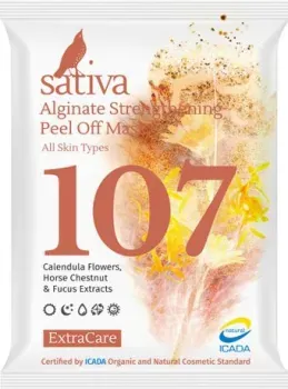 Sativa Маска для лица сухая Укрепляющая №107