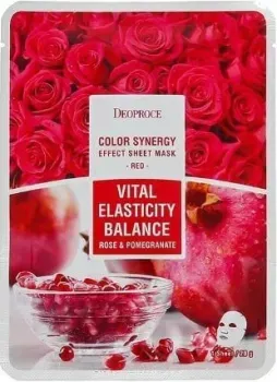 Deoproce Тканевая маска Color Synergy Effect Sheet Mask Red 20 г