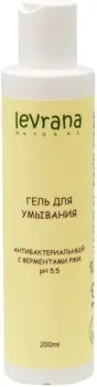 Levrana Гель для умывания Антибактериальный с ферментами ржи 200 мл