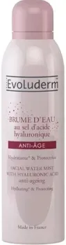 Evoluderm Facial Water Mist Anti-aging Hyaluronic Acid 150 мл