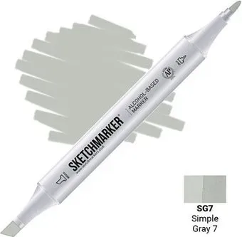 Sketchmarker Двусторонний SG7 SM-SG7 (серый простой №7)