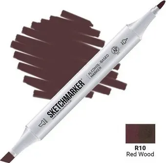Sketchmarker Двусторонний R10 SM-R10 (красное дерево)