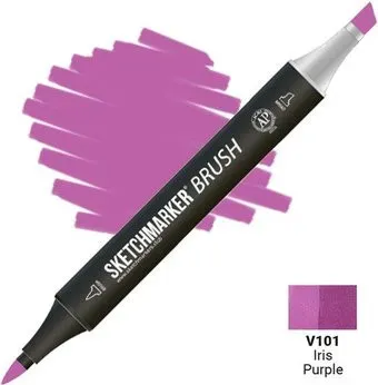 Sketchmarker Brush Двусторонний V101 SMB-V101 (фиолетовый ирис)