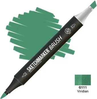 Sketchmarker Brush Двусторонний G111 SMB-G111 (голубой/зеленый)